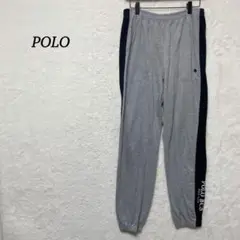 【POLO BCS】 ジャージ グレー 【L】 薄手 ジョガーパンツ