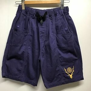 【South2 West8 サウスツーウエストエイト】MR732 Belted C.S. Short ショートパンツ Sサイズ ネイビー コットン 2406oki h