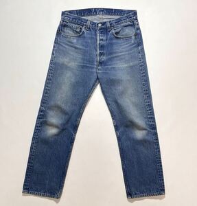 ゴールデンサイズ☆良好 ハチマル 80s USA製 Levis 501 W34L32 ビンテージ ヒゲ ハチノス リーバイス 501 美色