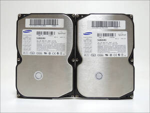 SAMSUNG 3.5インチHDD SV8004H 80GB IDE 2台セット #13121