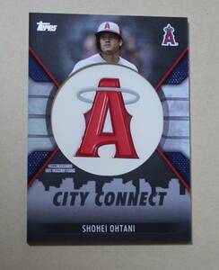 2023年 topps 大谷翔平 CITY CONNECT 299枚限定 シリアルNo.入り キャップロゴ パッチカード