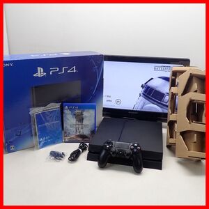 動作品 PS4 プレステ4 本体 CUH-1200A 500GB + スターウォーズ バトルフロント まとめてセット PlayStation4 SONY ソニー 箱説付【20