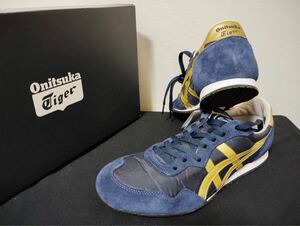 新品29cm Onitsuka TigerオニツカタイガーメンズスニーカースニーカーSERRANO セラーノミッドナイトゴールド金アシックス