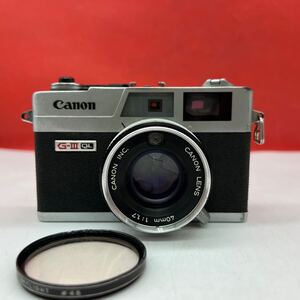 ♪ Canon Canonet QL17 G-III QL レンジファインダー フィルムカメラ ボディ LENS 40mm F1.7 動作確認済 シャッターOK 現状品 キャノン