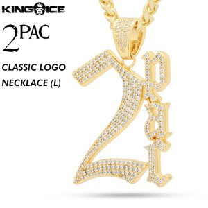 【ワンサイズ】King Ice×2PAC キングアイス×トゥーパック ネックレス ゴールド 2PAC CLASSIC NECKLACE (L) メンズ 男性 アクセサリー