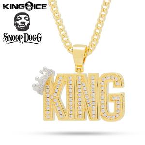 【ワンサイズ】Snoop DoggxKing Ice キングアイス スヌープドッグ ネックレス ゴールド The Crowned King Necklace メンズ アクセサリー