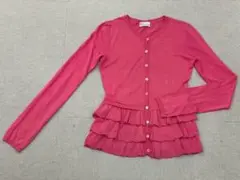 (J08706) RED VALENTINO ティアードフリルカーディガン