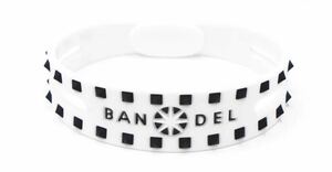 BANDEL バンデル STUDS Bracelet スタッズ ブレスレット White×Black ホワイト ブラック L 19.0cm