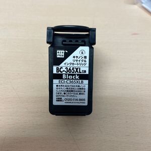 y012222a エコリカ キヤノン 【互換品】BC-365XL 対応リサイクルインク ブラック EC-BC365XLB 