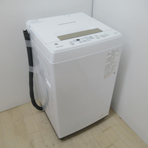 TOSHIBA 東芝 洗濯機 全自動洗濯機 4.5kg AW-45ME8 キーワードホワイト 2022年製 送風 乾燥機能付き 一人暮らし 洗浄・除菌済み