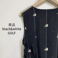 5美品　black&white GOLF ゴルフウェア　ベスト