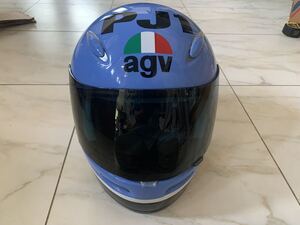 ケニーロバーツレプリカペイントヘルメット。レストア済み　ショウエイ　SHOEI AGV TECH21 鈴鹿8耐　平忠彦　昭和　当時物　旧車　FZR