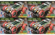 中古プラモデル 全4種セット 1/32 バーニングサン ヘリオス 「ダッシュ!四駆郎」 レーサーミニ四駆シリーズ