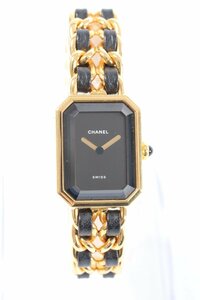 ★CHANEL シャネル プルミエール Lサイズ クオーツ レディース 腕時計 2475-TE