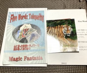 名作メンタルマジック◆Five Words Telepathy ファイブワードテレパシー◆マジック・手品