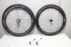 ○Campagnolo カンパニョーロ BORA ONE 50 RIM シマノフリー 11/12s対応 チューブラー ダークラベル カーボンホイールセット