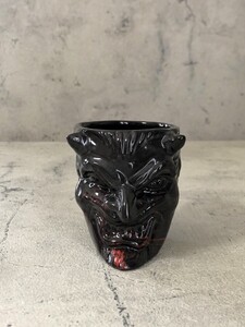 ViSE REDTAiL×BLACKBOOTS CERAMICS バイス レッドテイル 悪魔MUG マグ〔Bk-Rd/赤墨割り〕新品 デビル 陶器 悪魔