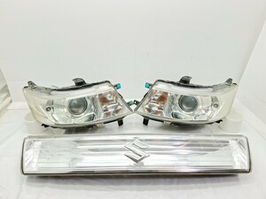 バルブバラスト付 MH23S ワゴンR スティングレー ヘッドライト 左右セット フロントグリル HID 点灯確認済 KOITO 100-59191 ランプ ☆☆