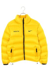 ナイキ NIKE x Drake NOCTA Puffer Jacket YellowDA3997-739 サイズ:S ロゴパフィダウンジャケット 中古 BS99