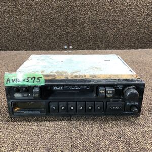 AV12-575 激安 カーステレオ DAIHATSU ハイゼット 86100-87509 CQ-LD4059A 42210 カセットデッキ FM/AM オーディオ 通電未確認 ジャンク