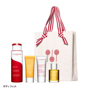 ●新品 未使用 クラランス CLARINS 限定 ボディ ホリデーキット トートバッグのみ 大容量 クリスマス ショッピングバッグ 百貨店]