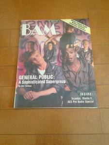 BAM music paper / vintage 1984 General Public　ジェネラル・パブリック　希少品　ロック＆ポップミュージック