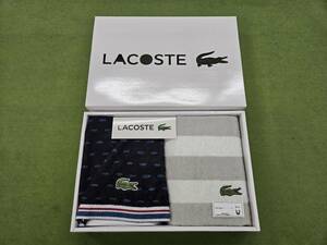 ★売切り★【未使用】LACOSTE ラコステ ゲストタオル LG10175 2枚 箱付き No.F3