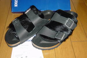 BIRKENSTOCK Arizona Fur Black 41 ① ビルケンシュトック