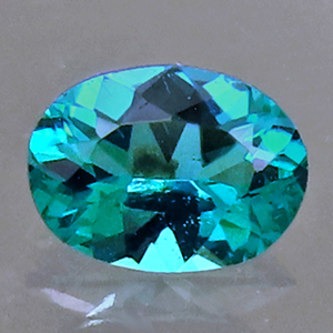 ルース パライバトルマリン 0.15ct ネオンカラー の青緑 色としては最上級 Mulungu ブラジル 瑞浪鉱物展示館 5608