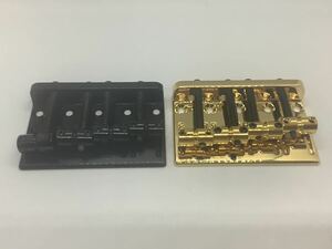 GOTOH ベースブリッジ4弦用　gold ＆black 2個セット