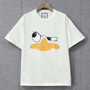 逸品ヨーロッパ製※定価2万◆ブルガリア発※RISELIN 半袖Tシャツ コットン100％ 快適 ソフト 通気 面白い スウェット ストリート 定番 M