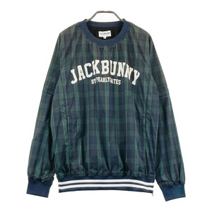 JACK BUNNY ジャックバニー 2way 蓄熱ブルゾン ジャケット チェック柄 グリーン系 4 [240101146744] ゴルフウェア メンズ