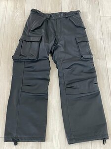 KADOYA カドヤ　K’sレザー　インナー付属（取り外し）　レザーカーゴパンツ　M　used 美品