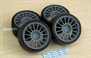 ZoomOn ZR093 1/24 18インチ エンケイスポーツ RC-T4 ホイールセット