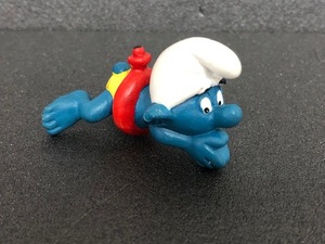 【 スマーフ PVC フィギュア 】 SMURF スイミング 飛び込み うきわ SCHLEICH シュライヒ SMURF VINTAGE PVC V6-61-70