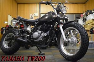 YAMAHA TW200 2JL スカチューンカスタム SuperTrapマフラー 新品KIJIMAパワフィル WAKO,Sオイル交換済 機関良好セル始動OK レスポンス抜群