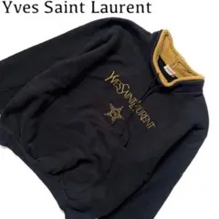 Yves Saint Laurent イブサンローラン ロゴ刺繍　スウェット　星