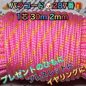 ☆★パラコード★☆１芯 ３０m ２mm☆★２８７番★手芸とアウトドアなど用★