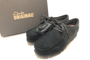 経堂) Clarks クラークス 未使用 Wallabee.GTX レディース ワラビー ゴアテックス ブラックスエード UK5 24cm