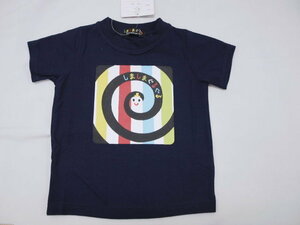 新品　TC3100-80『シマシマぐるぐる』半袖Ｔシャツ　ネイビー　レターパック発送（代引き不可）