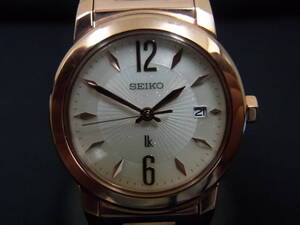 セイコー　SEIKO　ルキア　USED　ピンクゴールド　レディースクォーツ　7N82-0EE0　腕周り約17ｃｍ　付属1コマあり