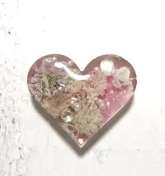 ハート♡ レジン　ハンドメイド　ヘアゴム