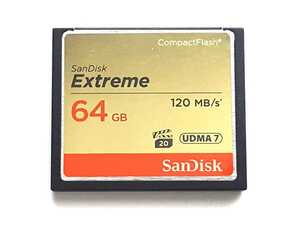 ☆美品☆ CFカード 64GB 800x サンディスク エクストリー厶 SanDisk Extreme コンパクトフラッシュ CompactFlash Card