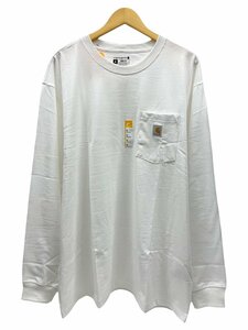 Carhartt (カーハート) Workwear LS Pocket T-Shirt ロンT 長袖Tシャツ K126 白 WHITE XL メンズ /036