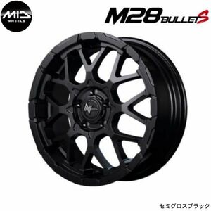 マルカ ホイール ナイトロパワー M28 バレット-S トヨタ ヤリスクロス MXPJ15 MID 【16×7.0J 5-114.3 INSET40 セミグロスブラック】 1本