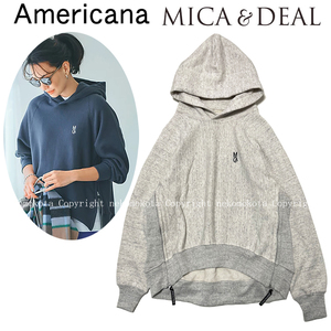 未使用 MICANA アメリカーナ mica&deal 別注 コラボ サイドZIP ジップ パーカー オートミール マイカアンドディール Americana マイカーナ