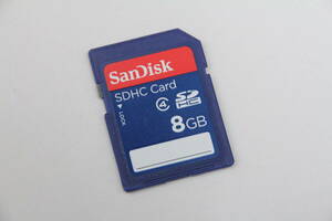 8GB SDHCカード　SanDisk