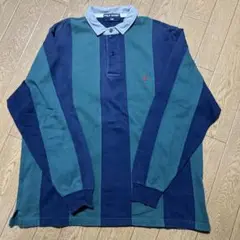 POLO SPORT ポロスポ 90s ラガーシャツ　猫目ボタン