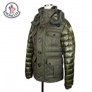 ★超激レア★ MONCLER NICHOLAS GIUBBOTTO モンクレール ニコラ ジュポット ウールダウンジャケット カーキグリーン サイズ 0 Sサイズ