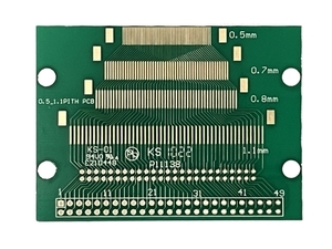 DIP 50ピン（2.0/2.54mmピッチ）フラットケーブル・コネクタ（0.5/0.7/0.8/1.1mmピッチ）変換基盤